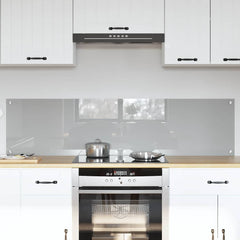vidaXL Kitchen Backsplash 70 x 40 cm Tempered Glass 2 pcs Light Grey