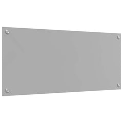 vidaXL Kitchen Backsplash 2 pcs Light Grey 90 x 40 cm Tempered Glass 6