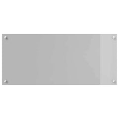 vidaXL Kitchen Backsplash 2 pcs Light Grey 90 x 40 cm Tempered Glass 4