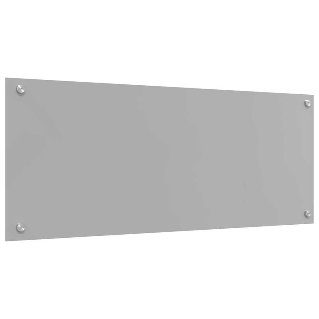 vidaXL Kitchen Backsplash 2 pcs Light Grey 100 x 40 cm Tempered Glass 6