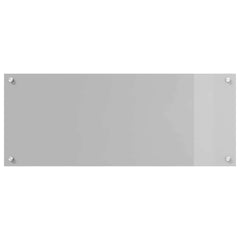 vidaXL Kitchen Backsplash 2 pcs Light Grey 100 x 40 cm Tempered Glass 4
