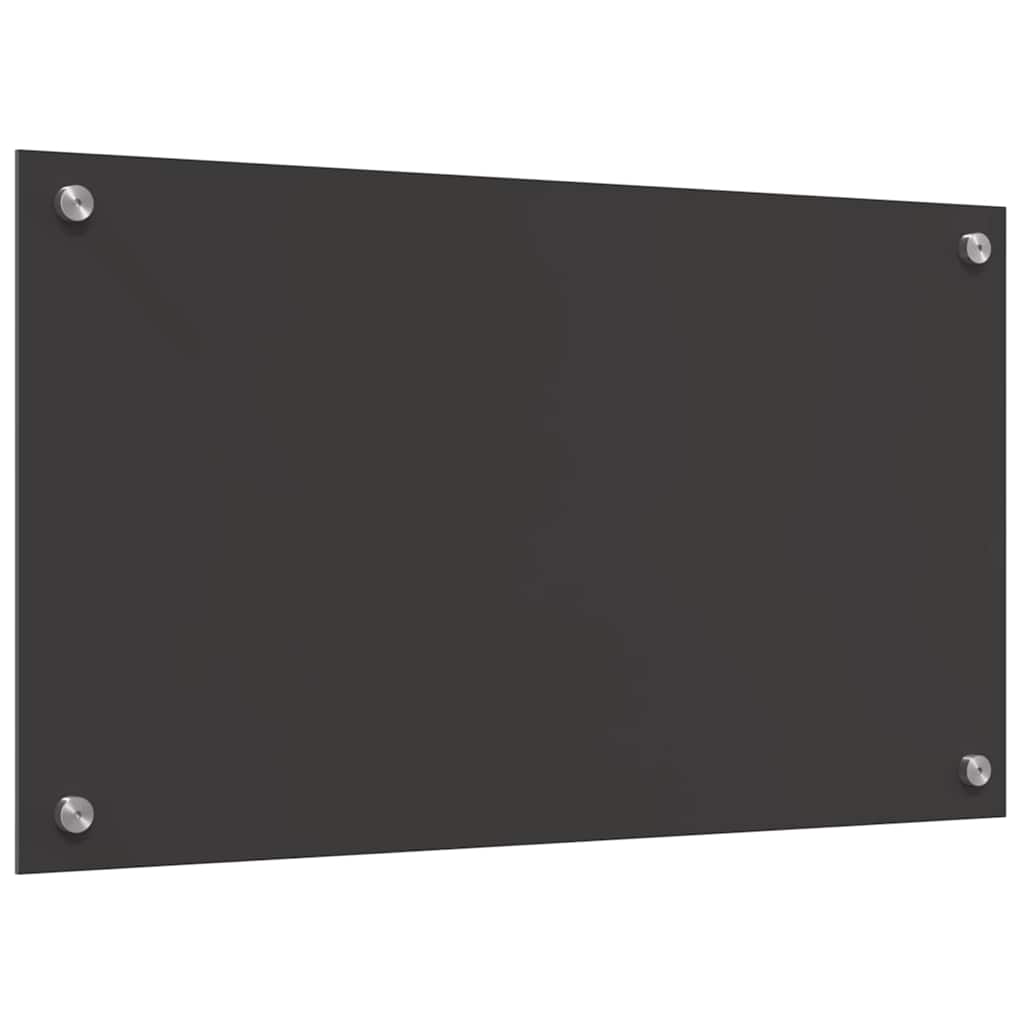 vidaXL Kitchen Backsplash 2 pcs Dark Grey 70 x 40 cm Tempered Glass 6