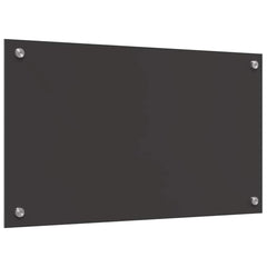 vidaXL Kitchen Backsplash 2 pcs Dark Grey 70 x 40 cm Tempered Glass 6
