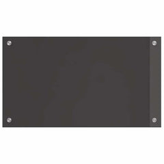 vidaXL Kitchen Backsplash 2 pcs Dark Grey 70 x 40 cm Tempered Glass 4