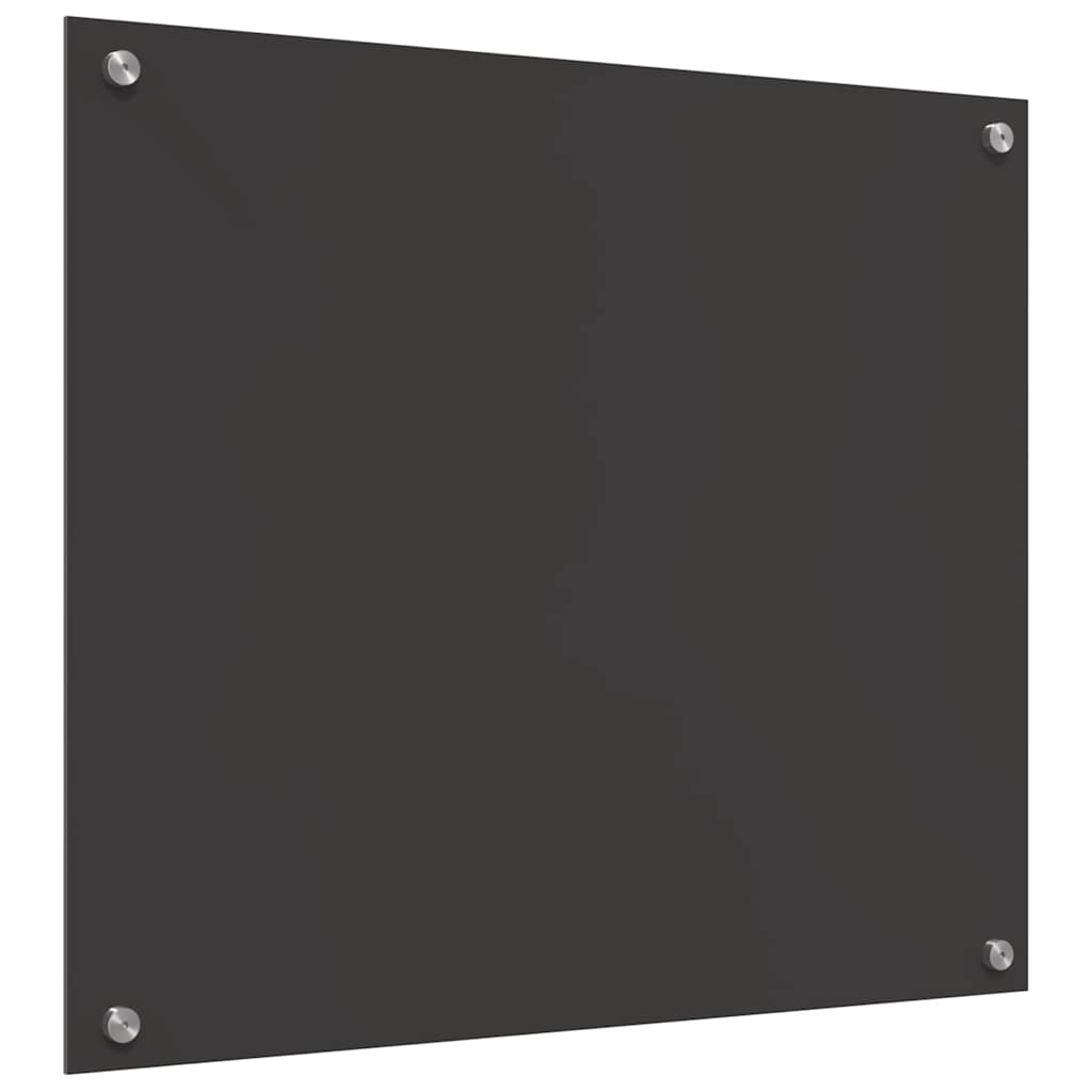 vidaXL Kitchen Backsplash 2 pcs Dark Grey 70 x 60 cm Tempered Glass 6