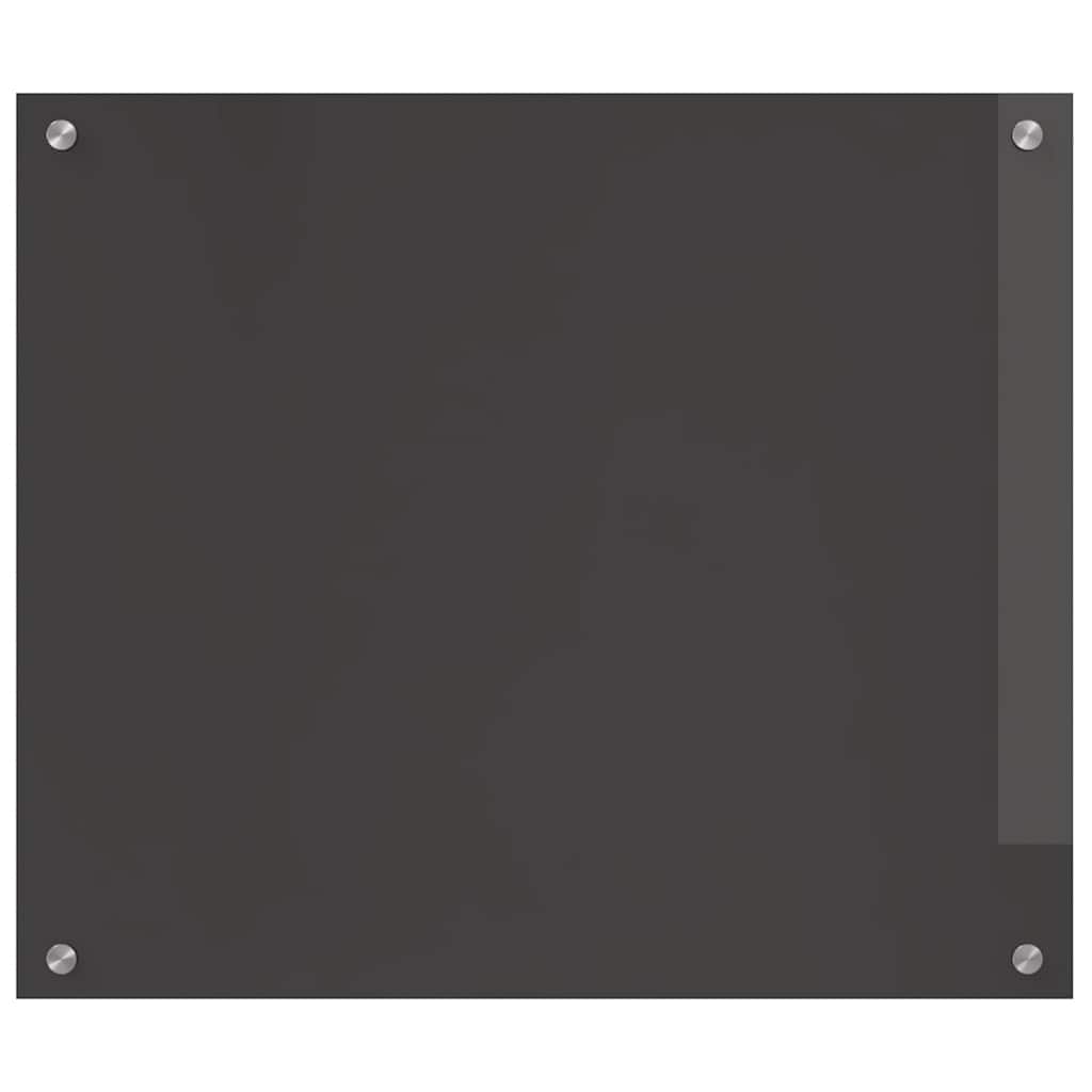 vidaXL Kitchen Backsplash 2 pcs Dark Grey 70 x 60 cm Tempered Glass 4