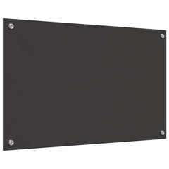 vidaXL Kitchen Backsplash 2 pcs Dark Grey 80 x 50 cm Tempered Glass 6