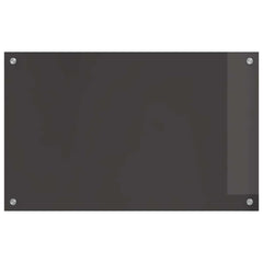 vidaXL Kitchen Backsplash 2 pcs Dark Grey 80 x 50 cm Tempered Glass 4
