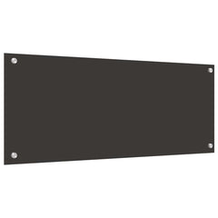 vidaXL Kitchen Backsplash 2 pcs Dark Grey 100 x 40 cm Tempered Glass 6