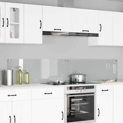 Kitchen Backsplashes 70x40 cm Tempered Glass 2 pcs Transparent 110 cm