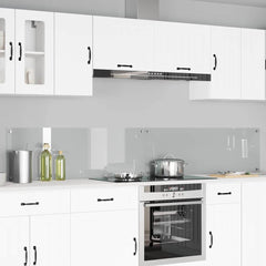 Kitchen Backsplashes 70x40 cm Tempered Glass 2 pcs Transparent 120 cm