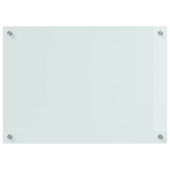 vidaXL Kitchen Backsplash 2 pcs White 70 x 50 cm Tempered Glass 4