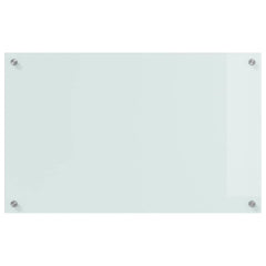 vidaXL Kitchen Backsplash 2 pcs White 80 x 50 cm Tempered Glass 4
