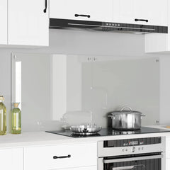 vidaXL Kitchen Backsplash 2 pcs Transparent 70 x 60 cm Tempered Glass 1