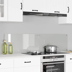 vidaXL Kitchen Backsplash 70 x 40 cm Tempered Glass 2 pcs Transparent