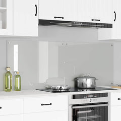 vidaXL Kitchen Backsplash 70 x 40 cm Tempered Glass 2 pcs Transparent