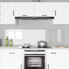 vidaXL Kitchen Backsplash 2 pcs Transparent 90 x 50 cm Tempered Glass 3