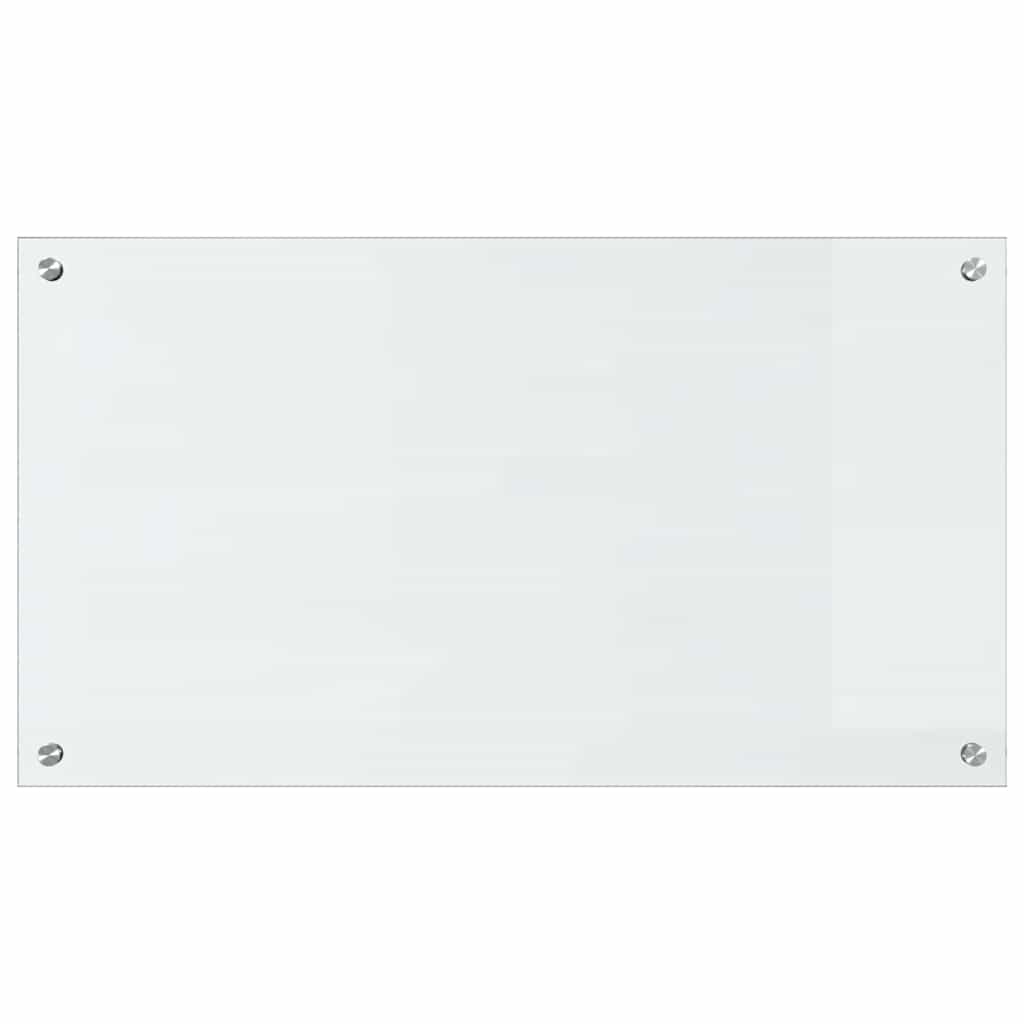 vidaXL Kitchen Backsplash 2 pcs Transparent 90 x 50 cm Tempered Glass 4