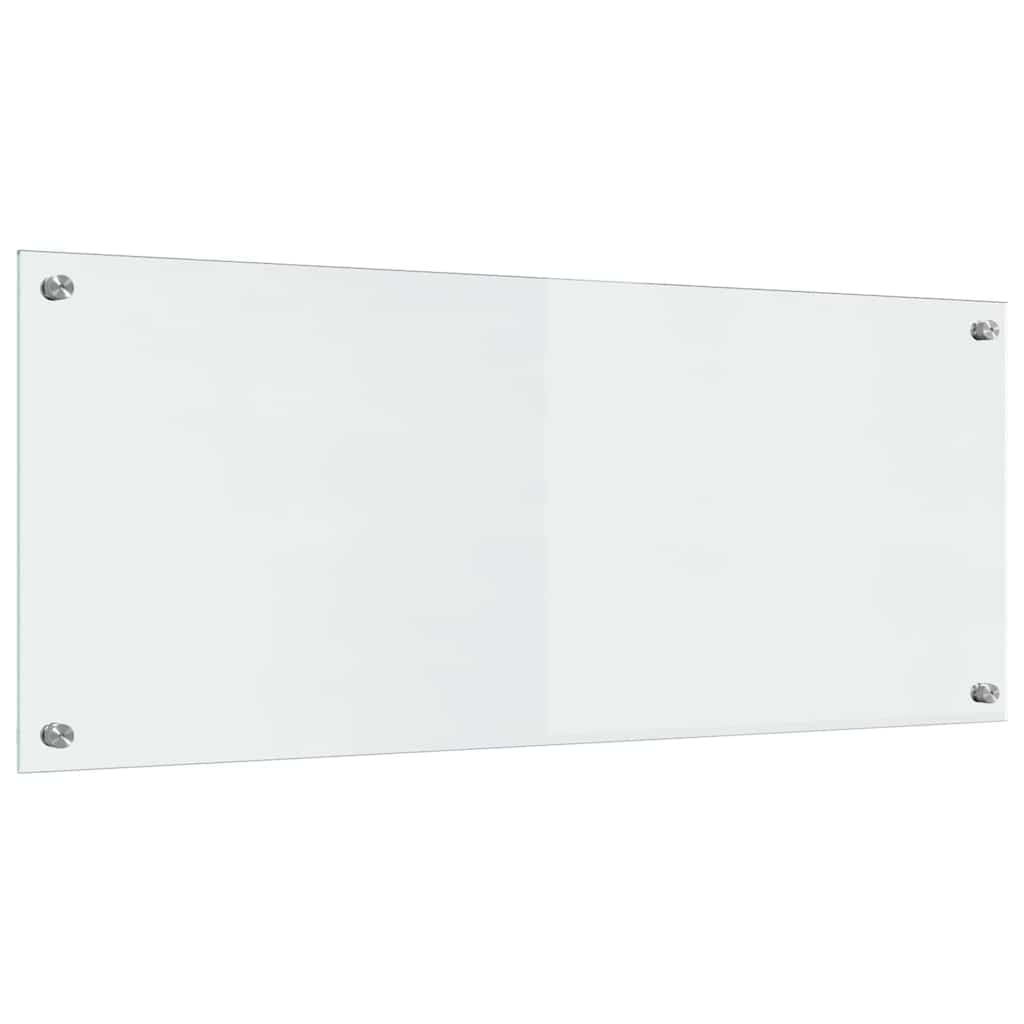 vidaXL Kitchen Backsplash 2 pcs Transparent 100 x 40 cm Tempered Glass 6