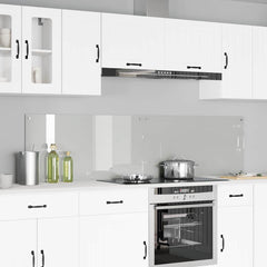 vidaXL Kitchen Backsplash 70 x 40 cm Tempered Glass 2 pcs Transparent