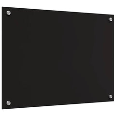 vidaXL Kitchen Backsplash 2 pcs Black 70 x 50 cm Tempered Glass 6