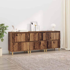 Sideboards 60x35x70 cm Engineered Wood 3 pcs Old wood
