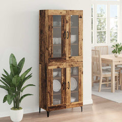 Highboard 69.5 x 34 x 180 cm Engineered Wood Old wood