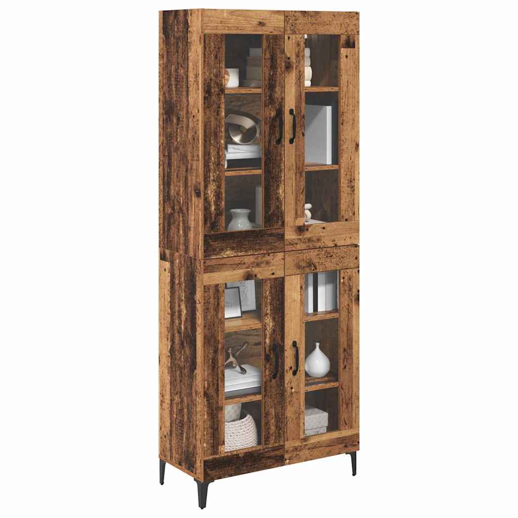 Highboard 69.5 x 34 x 180 cm Engineered Wood Old wood