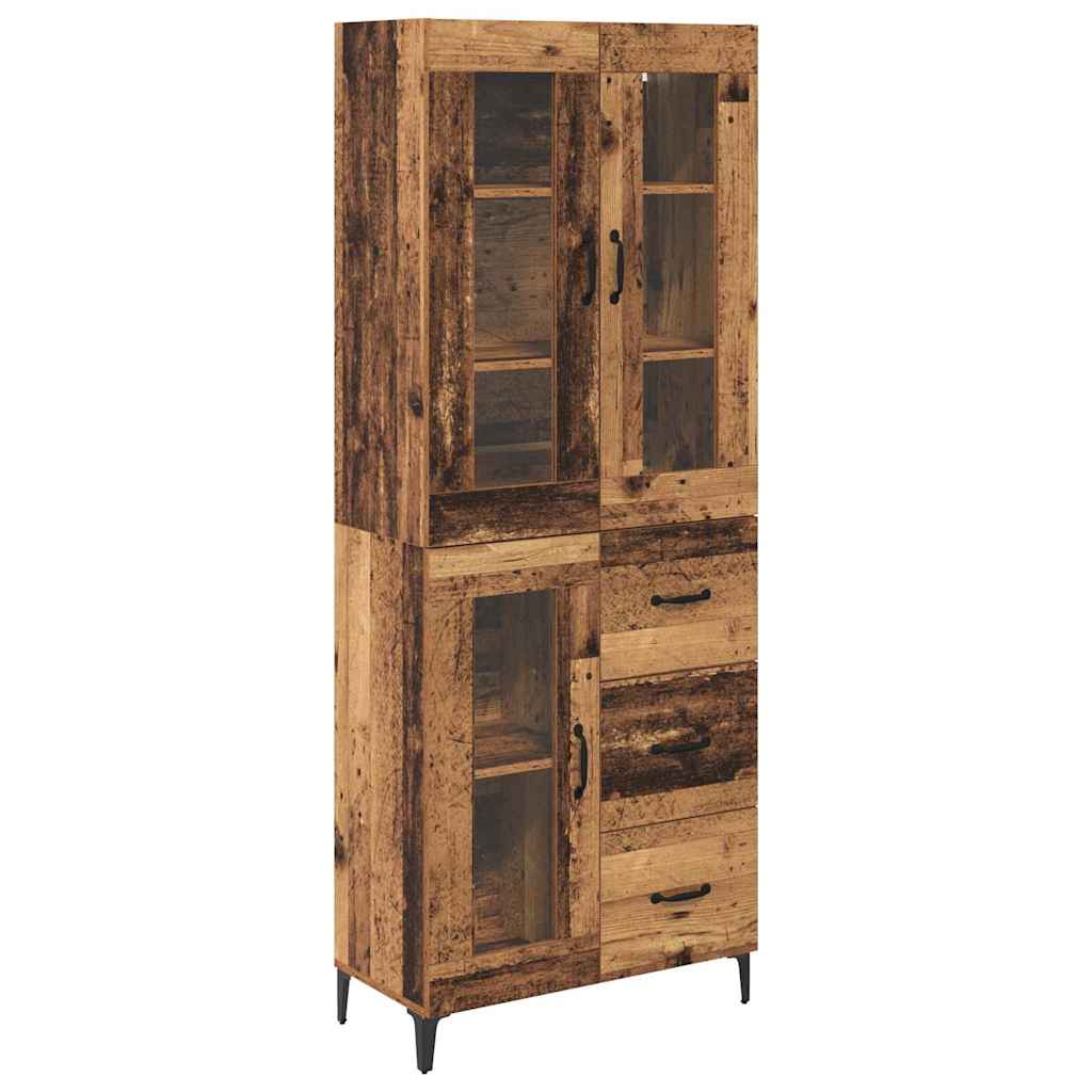 Highboard 69.5 x 34 x 180 cm Engineered Wood Old wood