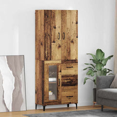 Highboard 69.5 x 34 x 180 cm Engineered Wood Old wood