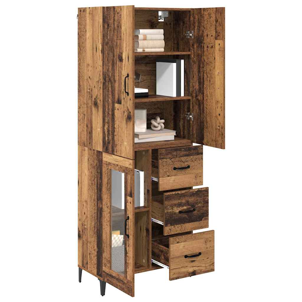 Highboard 69.5 x 34 x 180 cm Engineered Wood Old wood