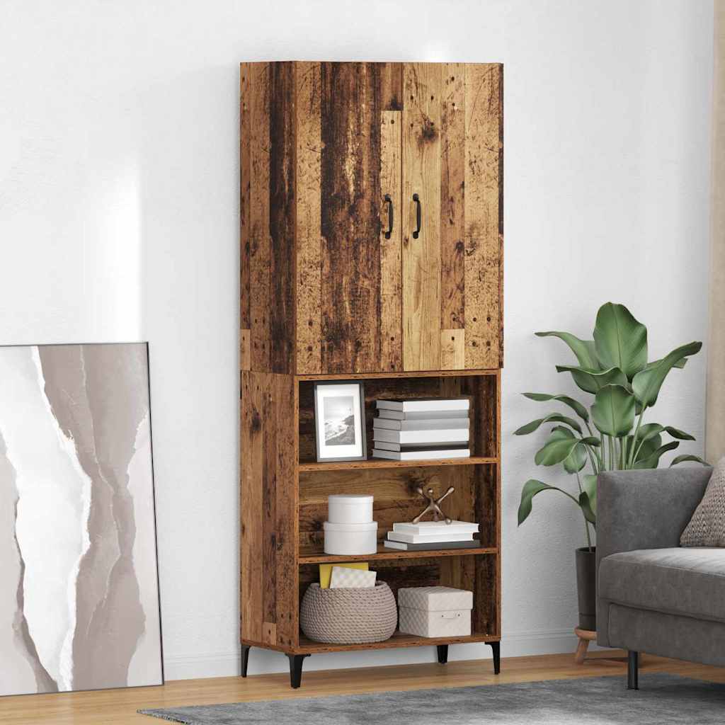 Highboard 69.5 x 34 x 180 cm Engineered Wood Old wood