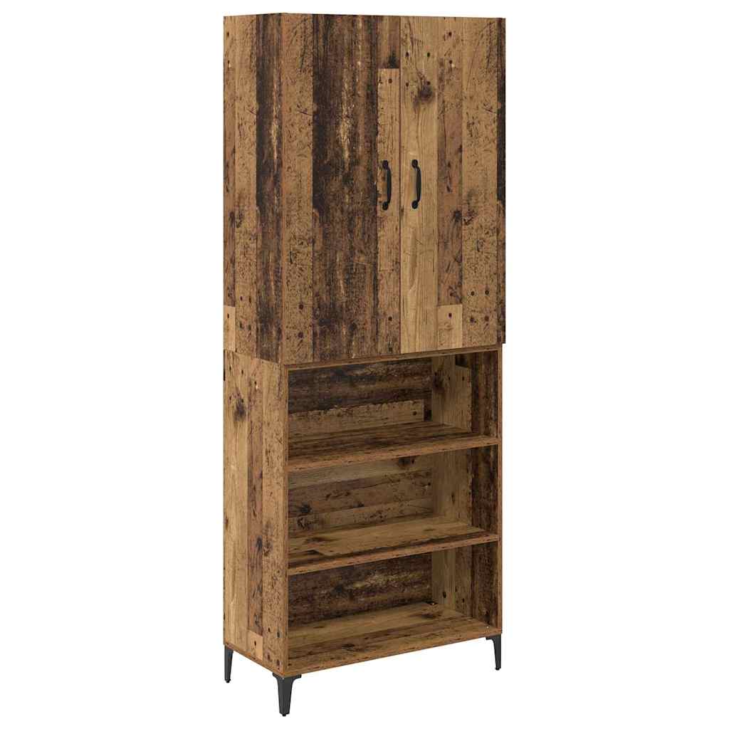 Highboard 69.5 x 34 x 180 cm Engineered Wood Old wood