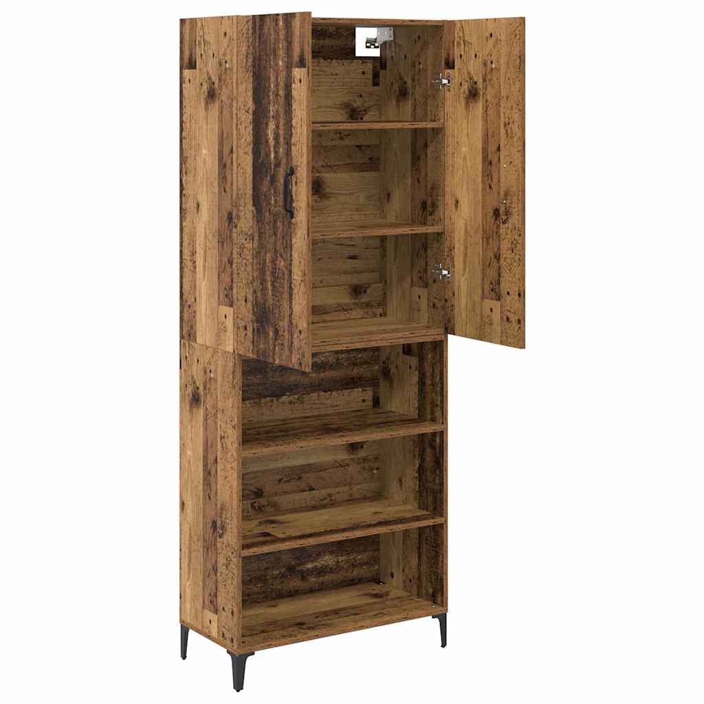 Highboard 69.5 x 34 x 180 cm Engineered Wood Old wood