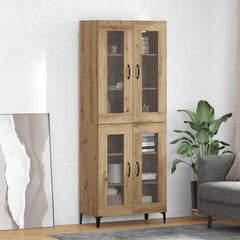 Highboard 69.5 x 34 x 180 cm Engineered Wood Artisan oak