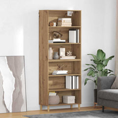 Highboard 69.5 x 32.5 x 180 cm Engineered Wood Artisan Oak 3 shelves