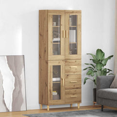 Highboard 69.5 x 34 x 180 cm Engineered Wood Artisan oak