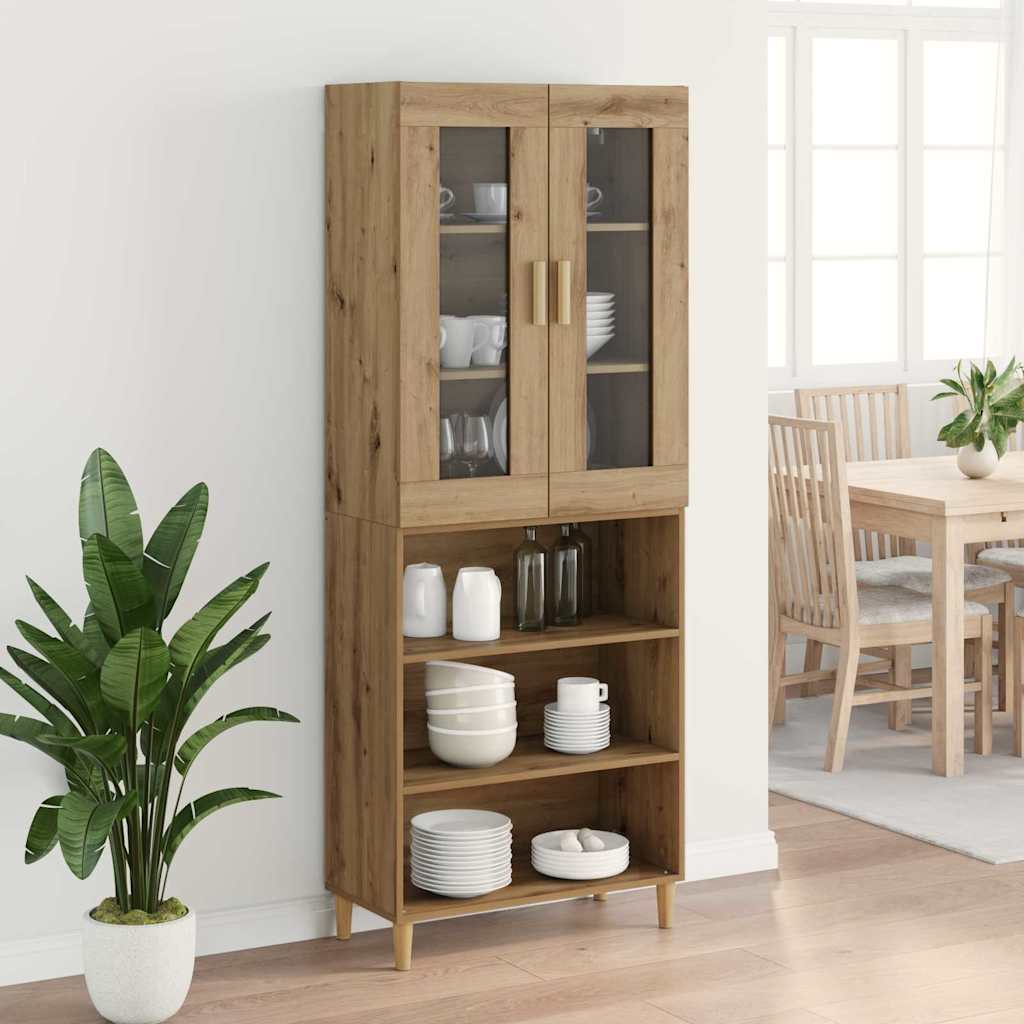Highboard 69.5 x 34 x 180 cm Artisan oak