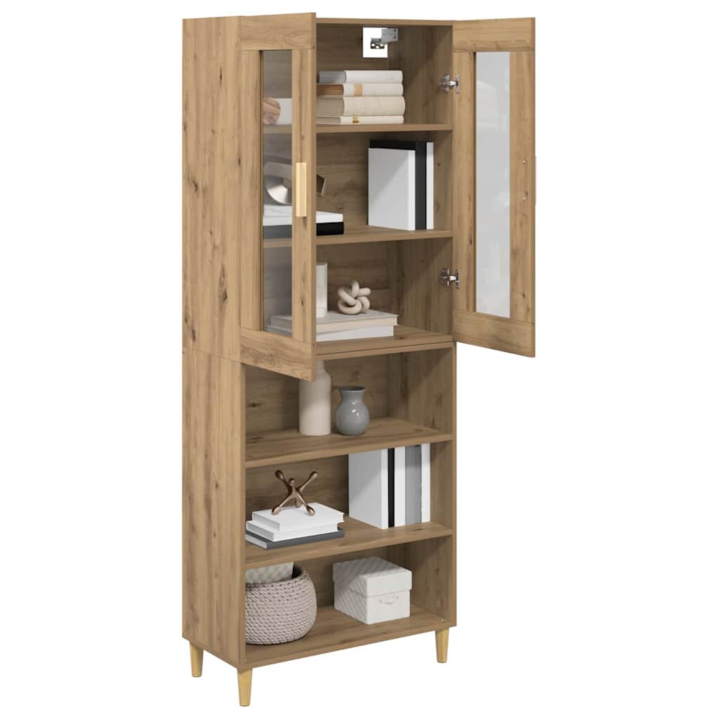 Highboard 69.5 x 34 x 180 cm Artisan oak