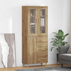 Highboard 34.5 x 34 x 180 cm Engineered Wood Artisan oak