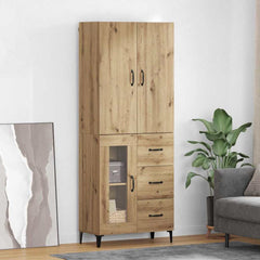 Highboard 69.5 x 34 x 180 cm Engineered Wood Artisan oak