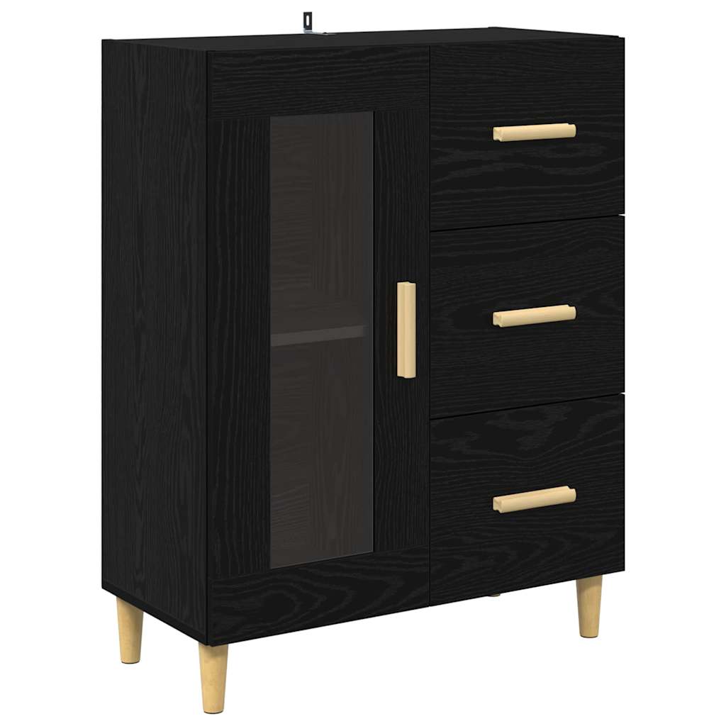 Highboard 69.5 x 34 x 180 cm Engineered Wood Black oak