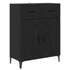 Highboard 69.5 x 34 x 180 cm Engineered Wood Black oak