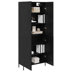 Highboard 69.5x34x180 cm Engineered Wood 2 Doors Black oak