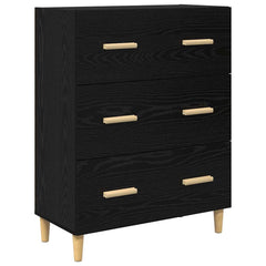 Highboard 69.5 x 34 x 180 cm Black oak