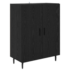 Highboard 69.5x34x180 cm Engineered Wood 2 Doors Black oak