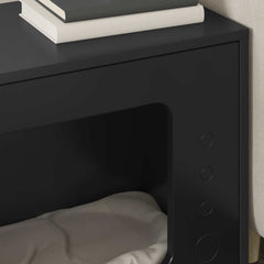vidaXL Cat House Black 51 x 30 x 42.5 cm Engineered Wood 4