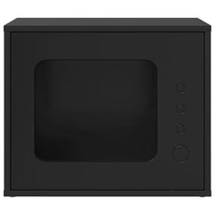 vidaXL Cat House Black 51 x 30 x 42.5 cm Engineered Wood 5