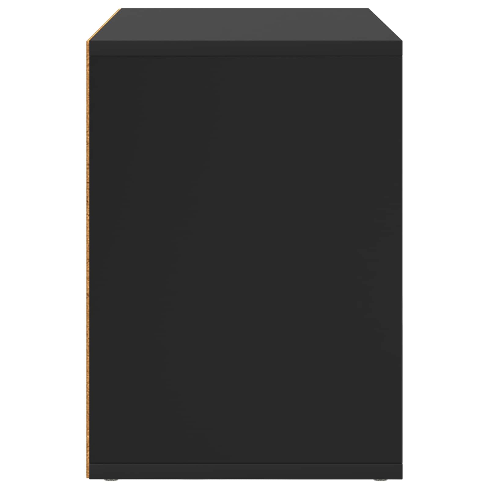 vidaXL Cat House Black 51 x 30 x 42.5 cm Engineered Wood 6