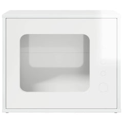 vidaXL Cat House Gloss White 51 x 30 x 42.5 cm Engineered Wood 5